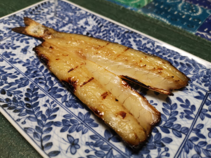 焼いたカマスのミリン干し