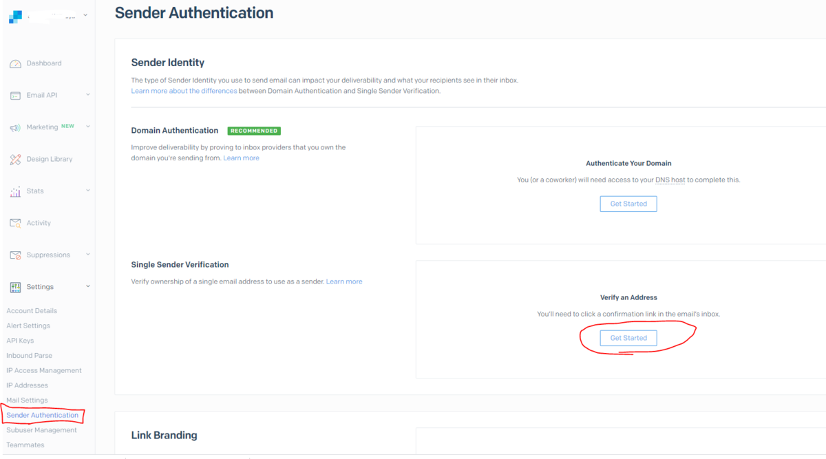 Node.js SendGrid Single SenderのVerifyまで - yamekodevの日記
