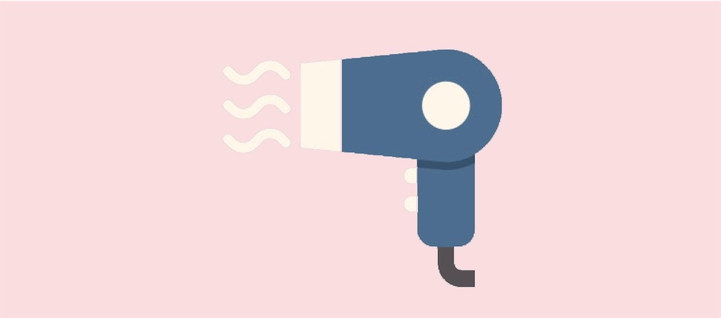 ドライヤーのイラスト