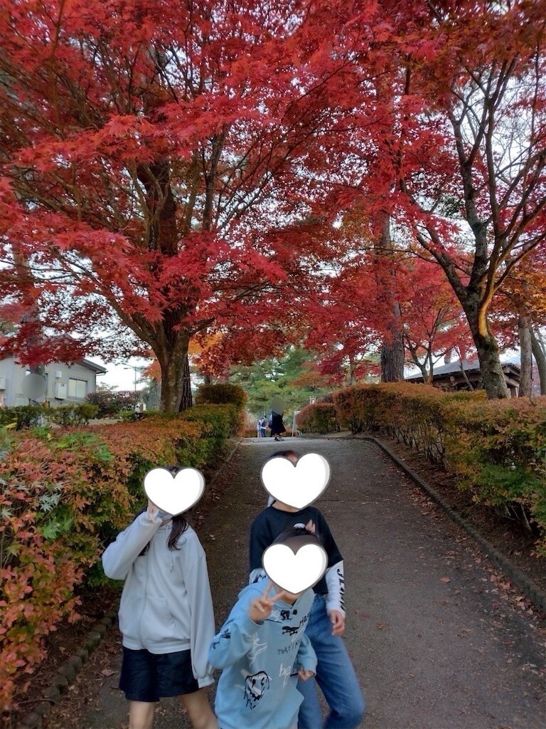 山中湖の近くで撮った子ども達の写真