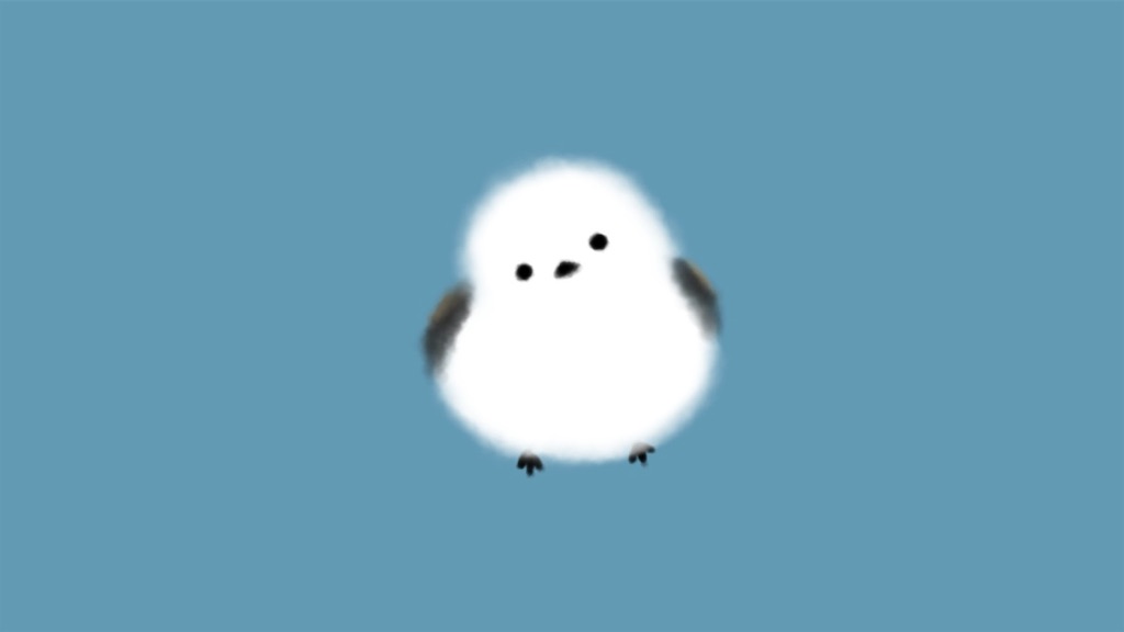 シマエナガのイラスト