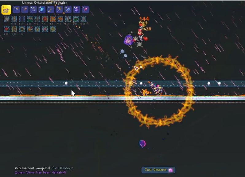 Terrariaマスターモードプレイ日記１７ Queen Slime戦 Play Log