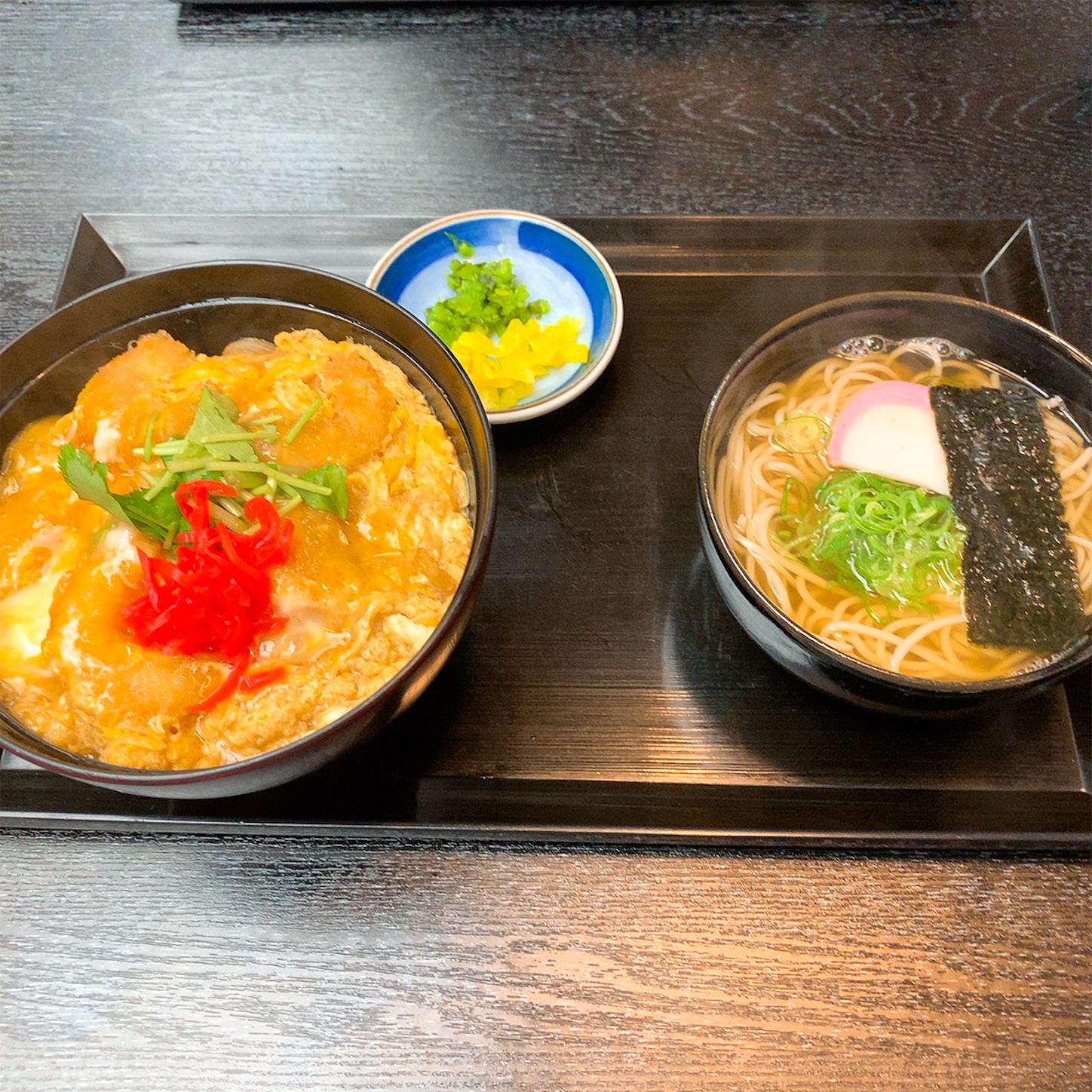 海老かつ丼セット
