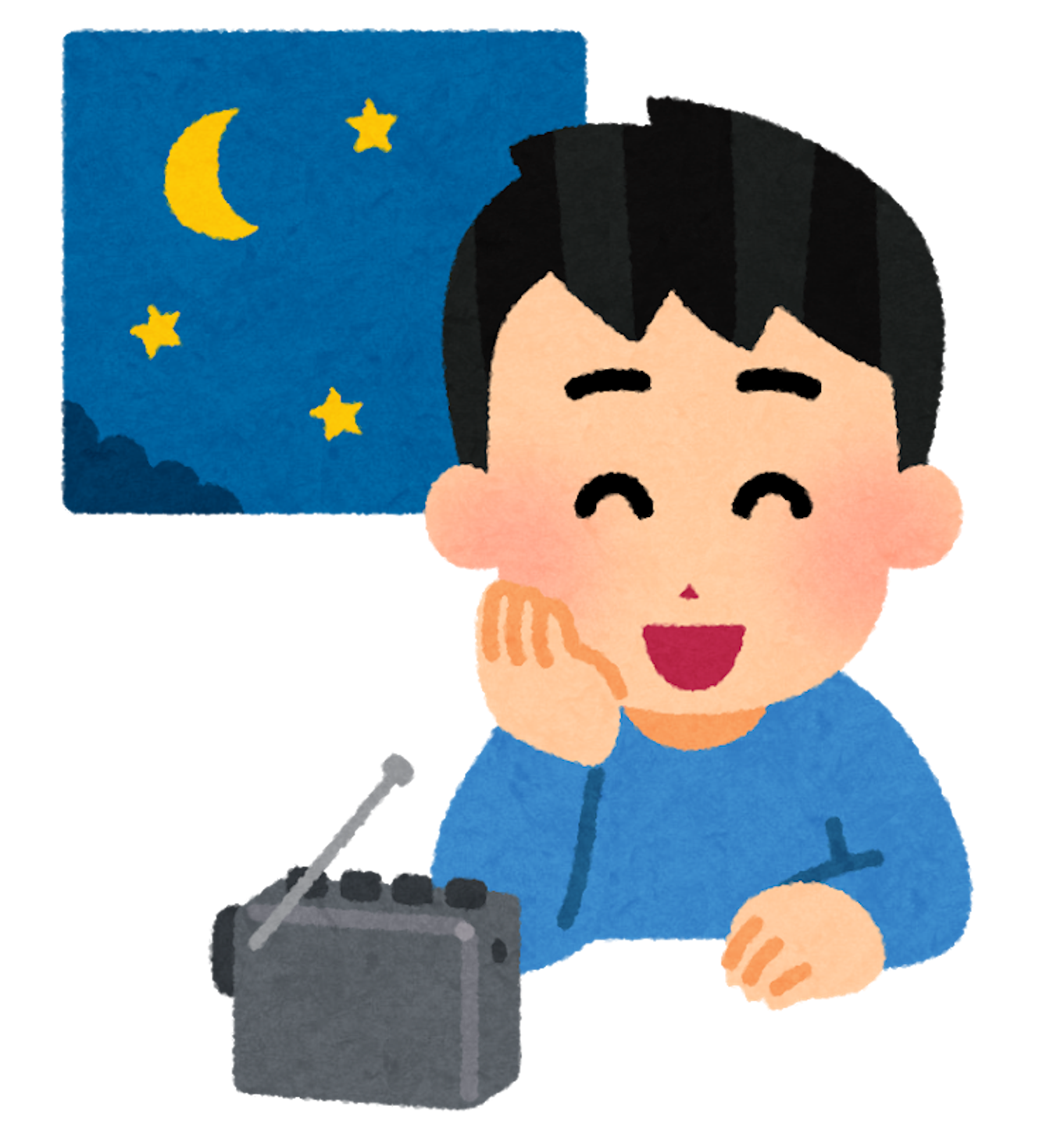 深夜ラジオのイメージ