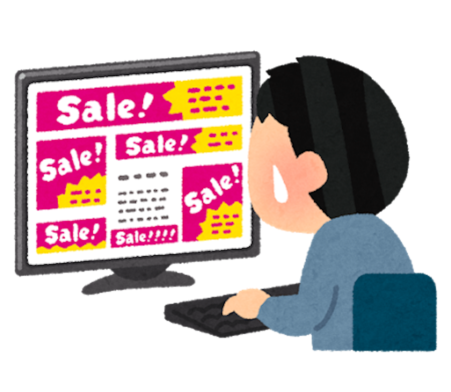 広告だらけのサイトのイメージ
