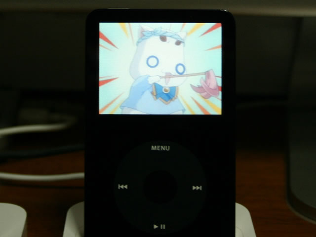 VideoなiPodでアニメを再生してみました