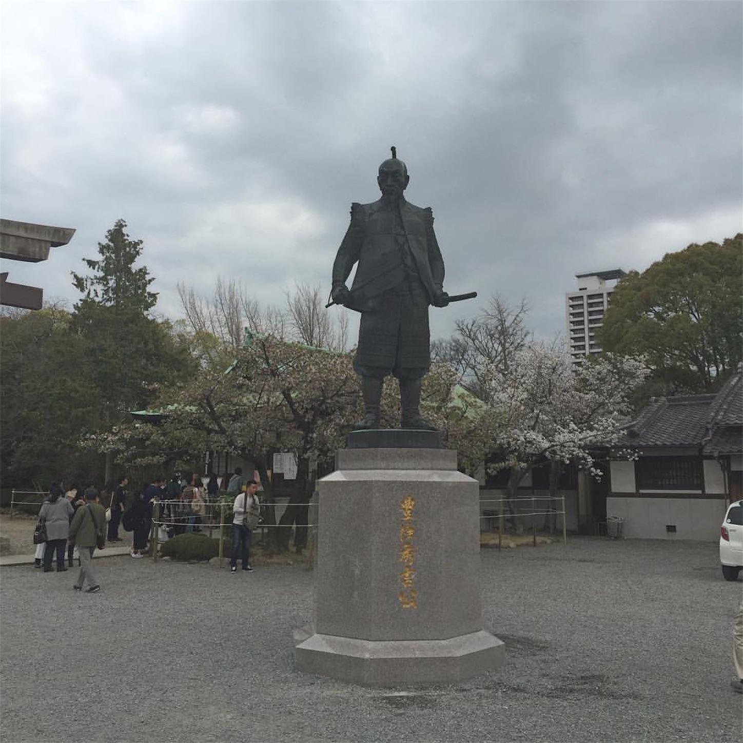 大阪・豊国神社の豊太閤像