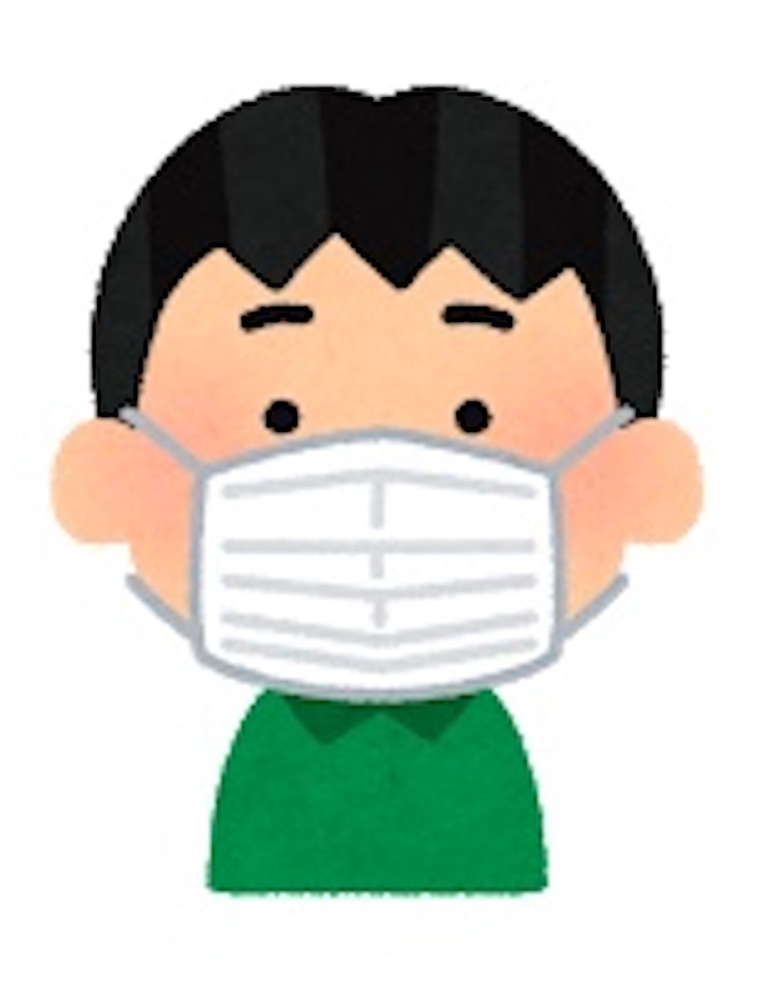 マスクを付けた人のイラスト