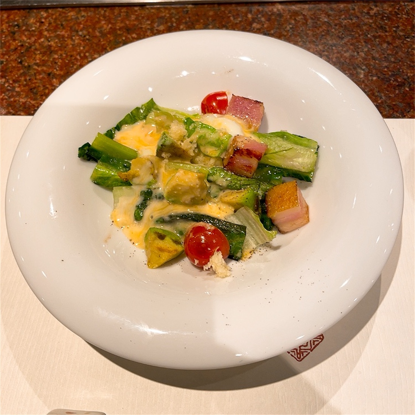 焼ロメインレタスのサラダ 焼ロメインレタスのサラダ