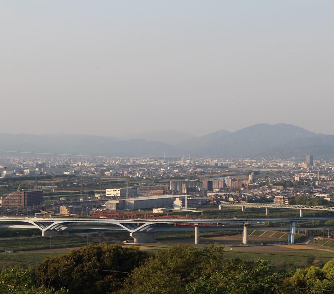 展望台から京都方向