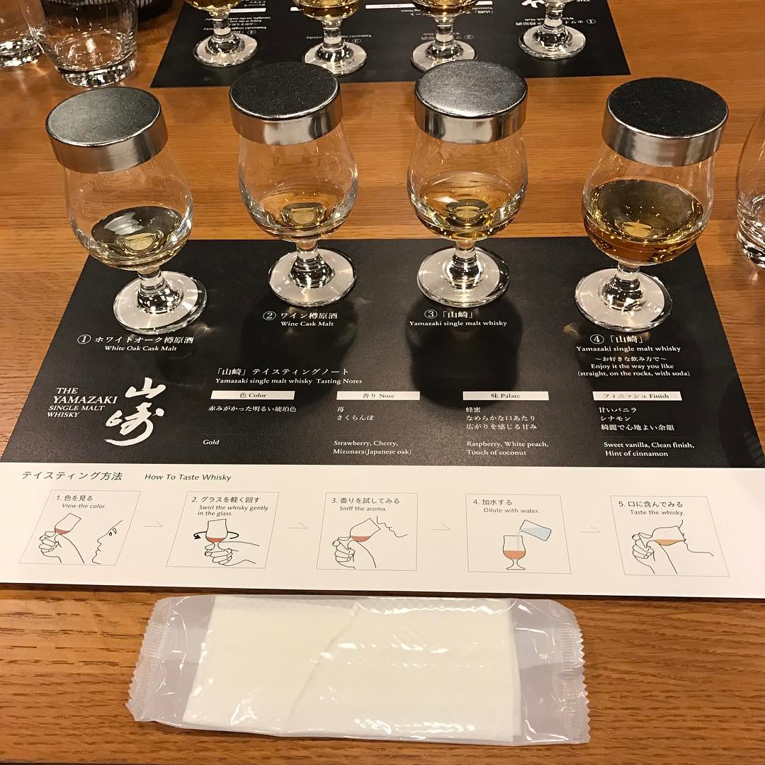 ウイスキーの試飲