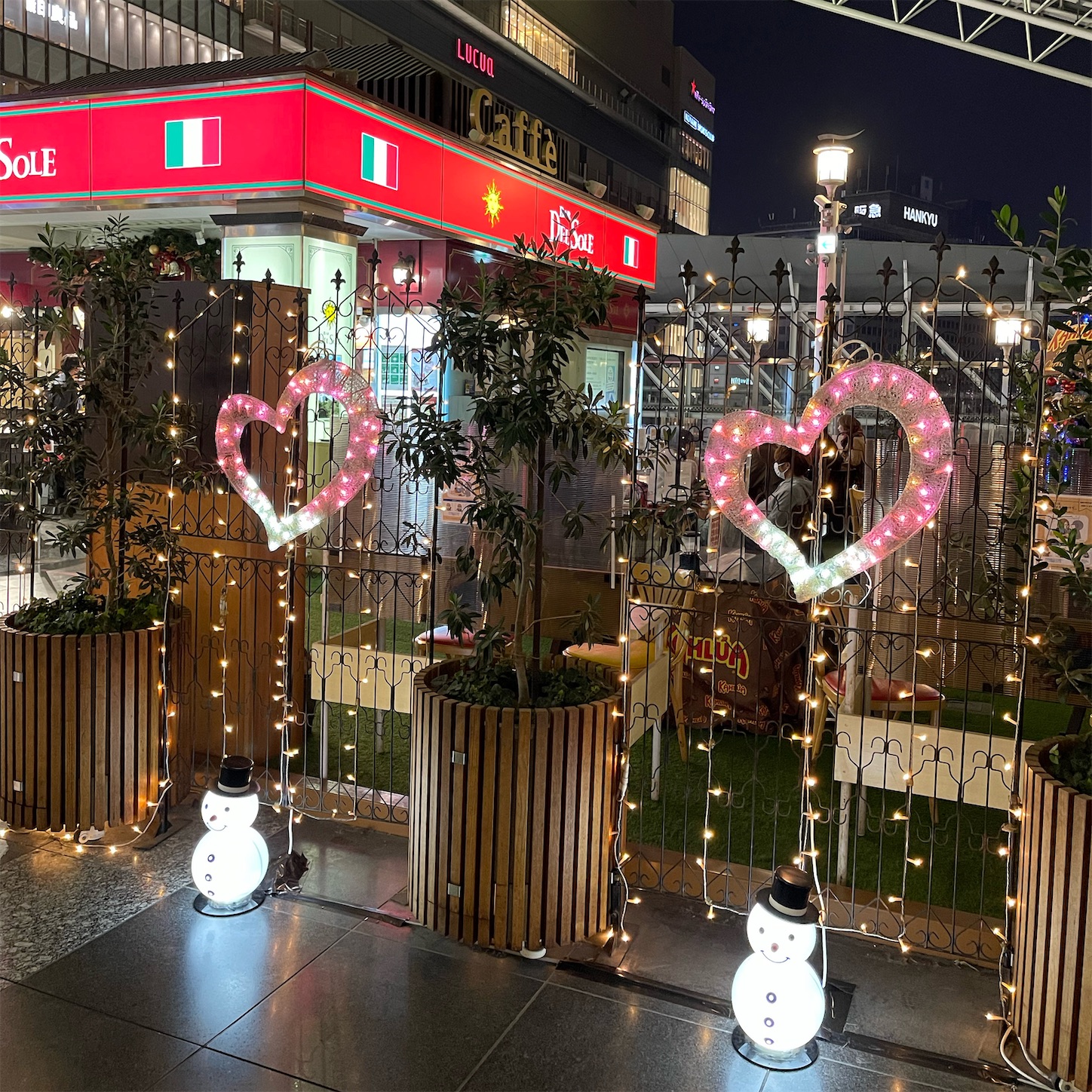 時空の広場のスノーマン