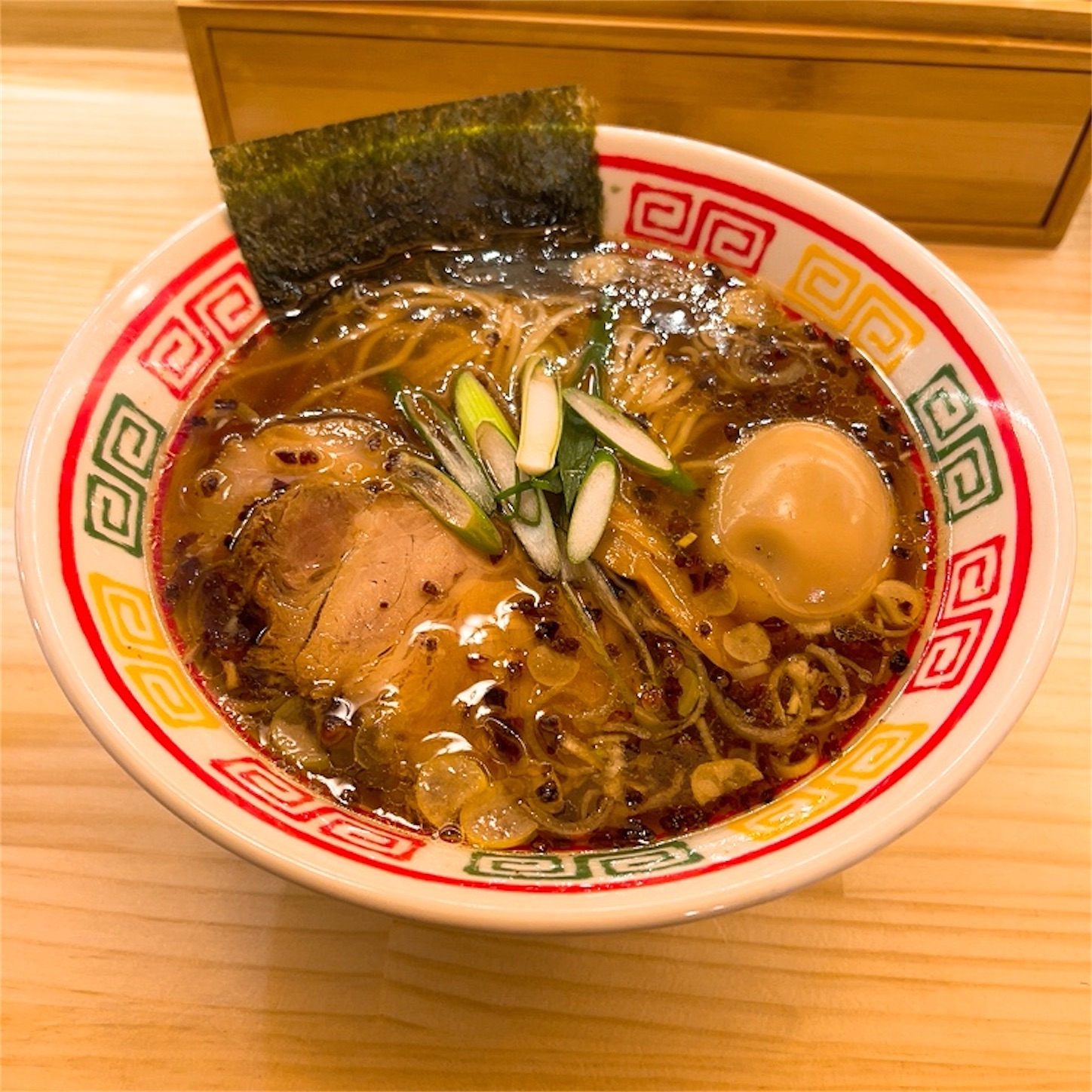 らぁめんしゅきの醤油らぁめん味玉トッピング らぁめんしゅきの醤油らぁめん味玉トッピング