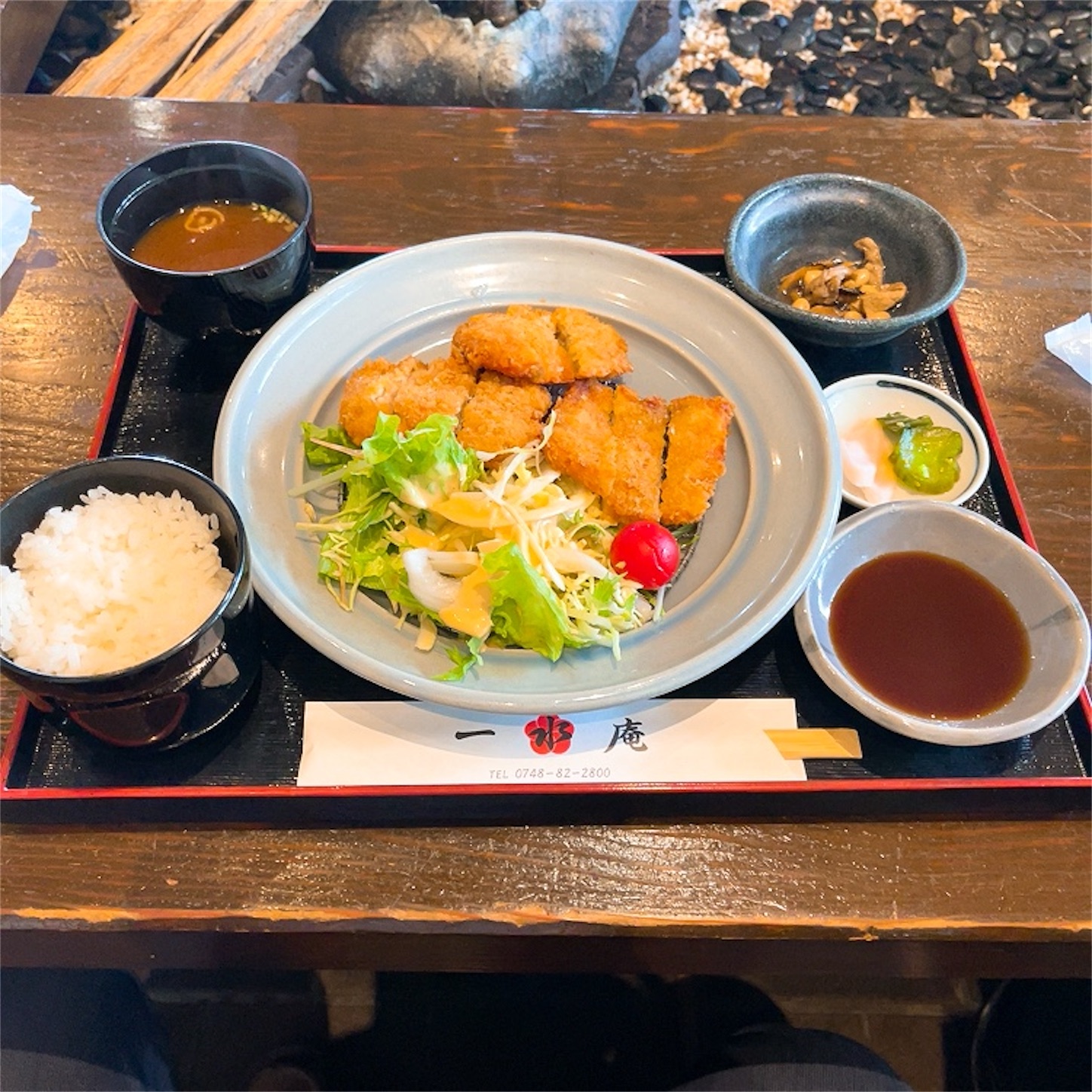 一水庵のトンカツ定食
