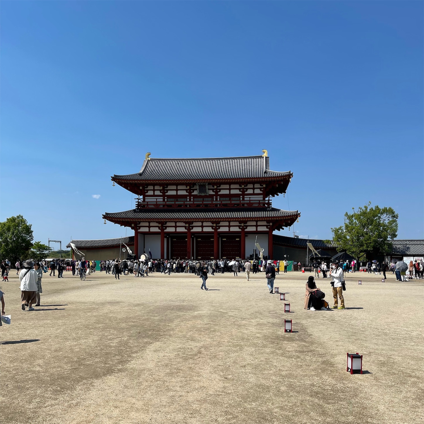 平城宮跡歴史公園の朱雀門ひろば 平城宮跡歴史公園の朱雀門ひろば