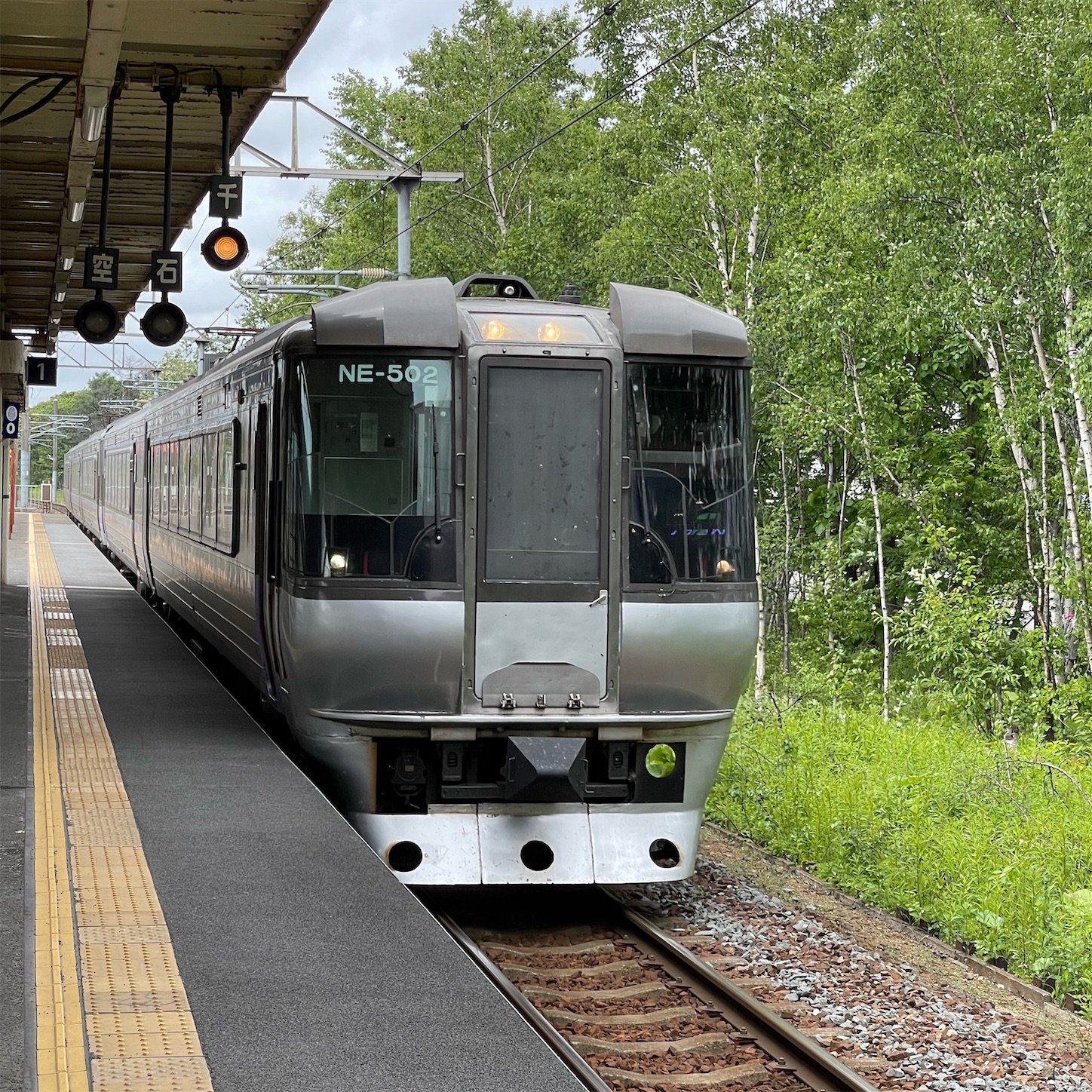 南千歳駅の特急すずらん