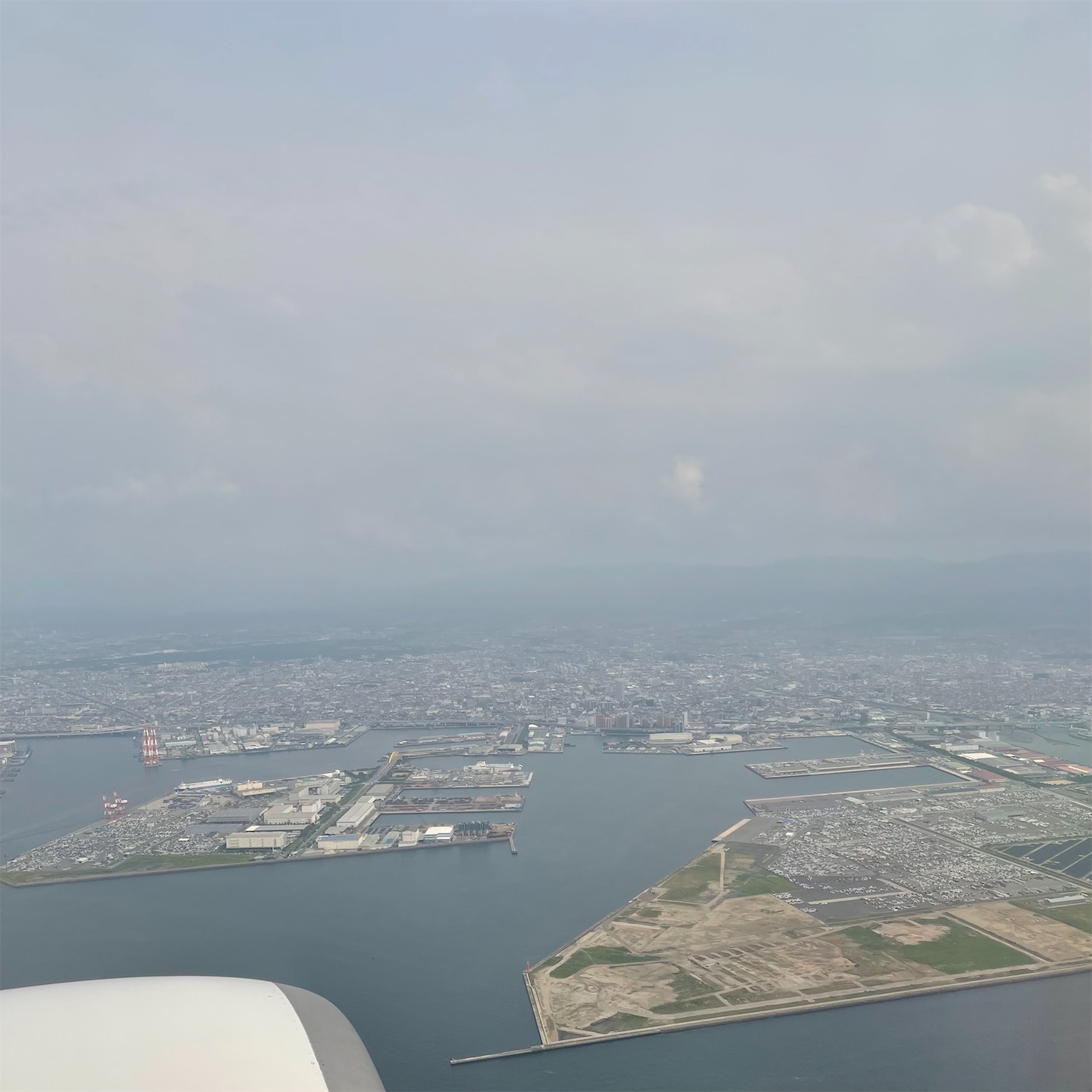 大阪湾上空 大阪湾上空