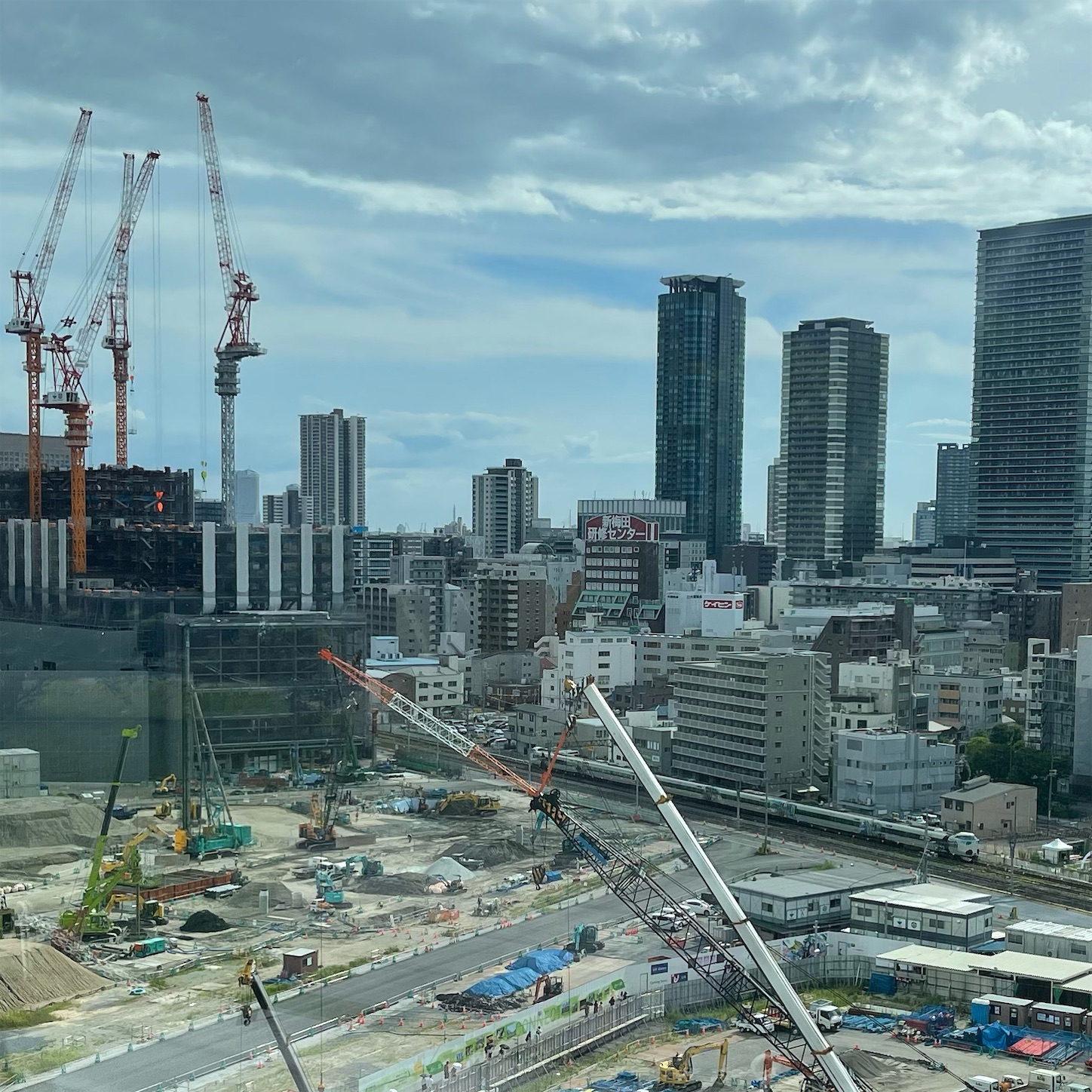うめきた二期の工事現場
