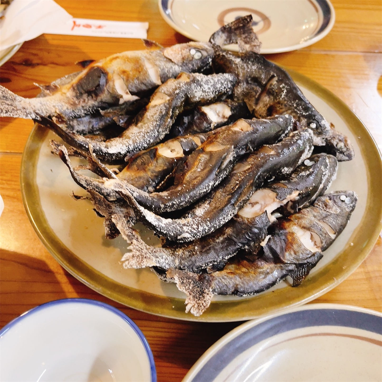 千早川のマスの塩焼き