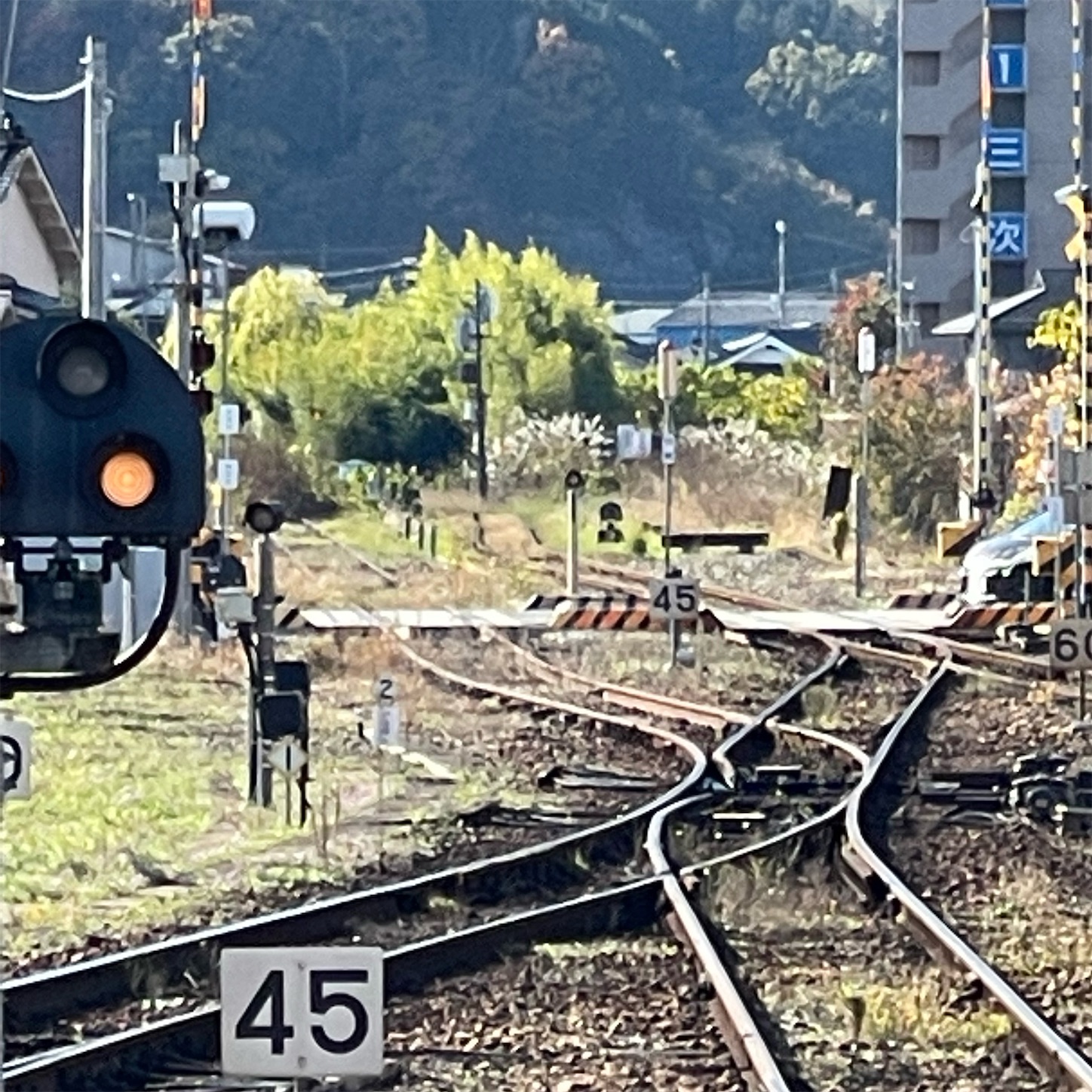 旧三江線との分岐点