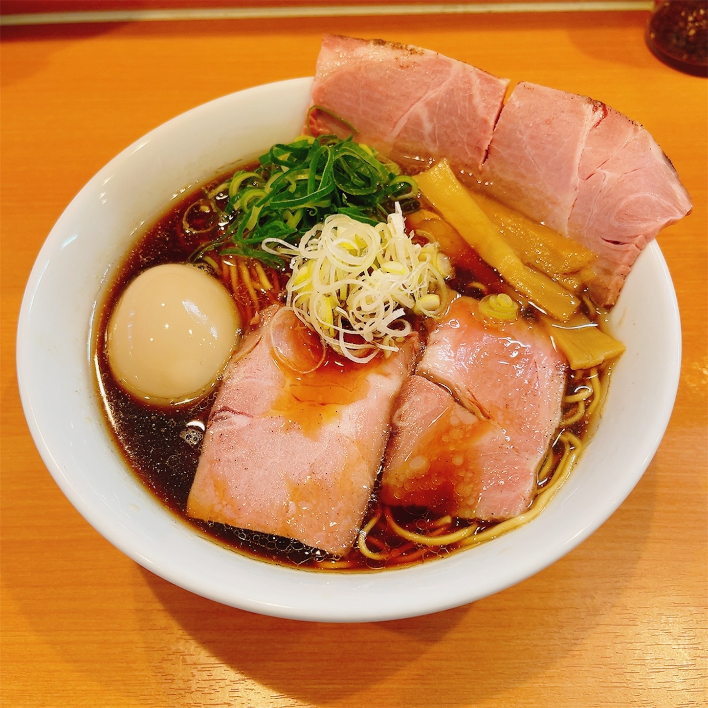 らーめん結の特製煮干醤油らーめん