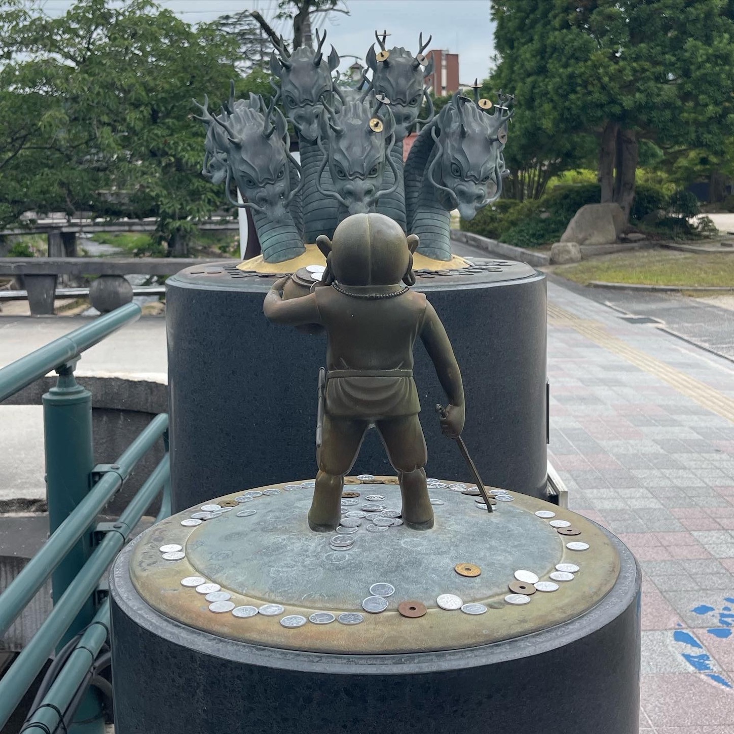 玉造温泉街のオブジェ