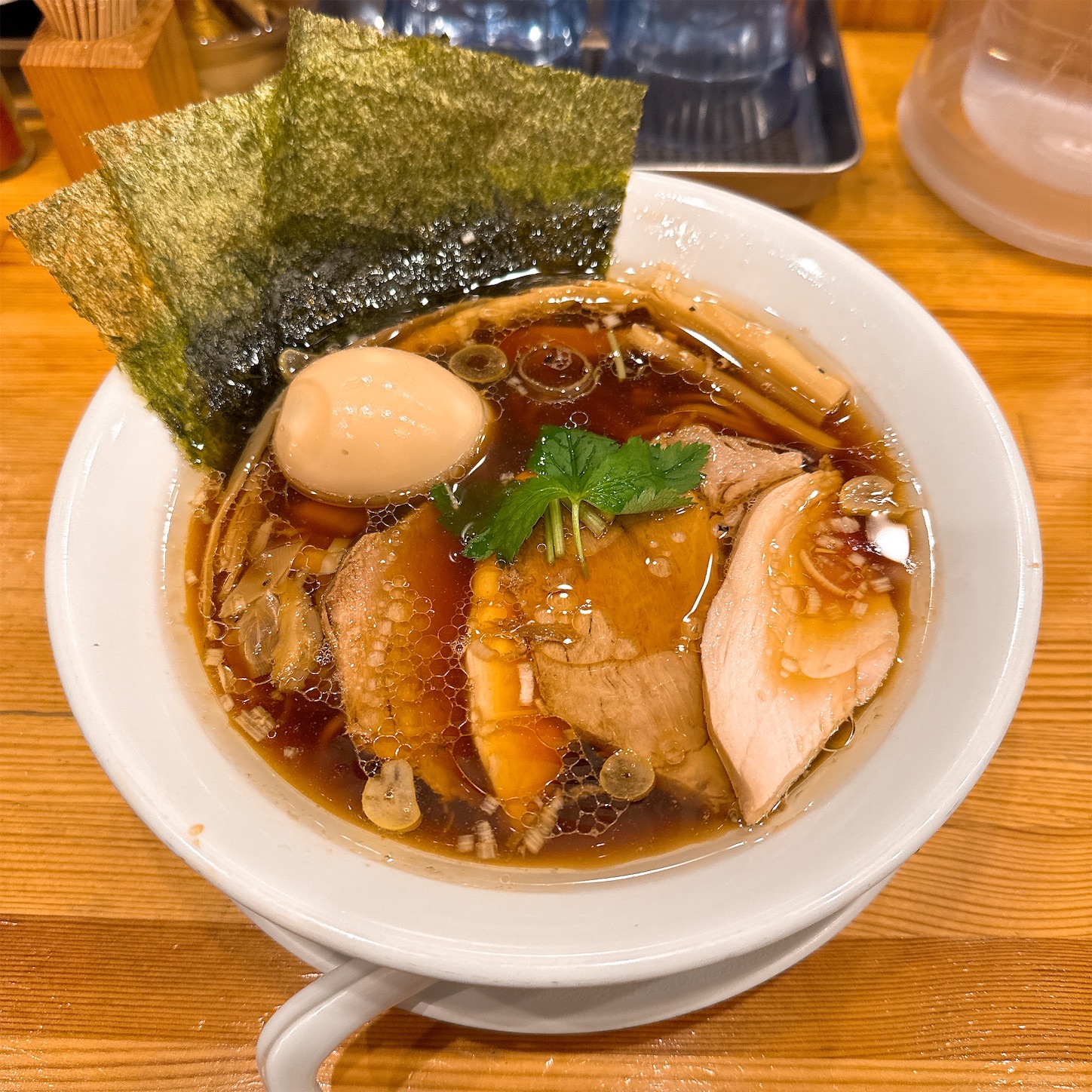 中華そばムタヒロの鶏特製そば(醤油) 中華そばムタヒロの鶏特製そば(醤油)