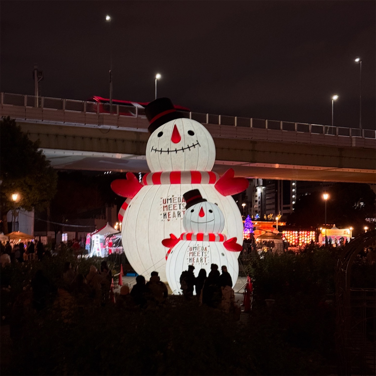 中之島のスノーマン親子2024