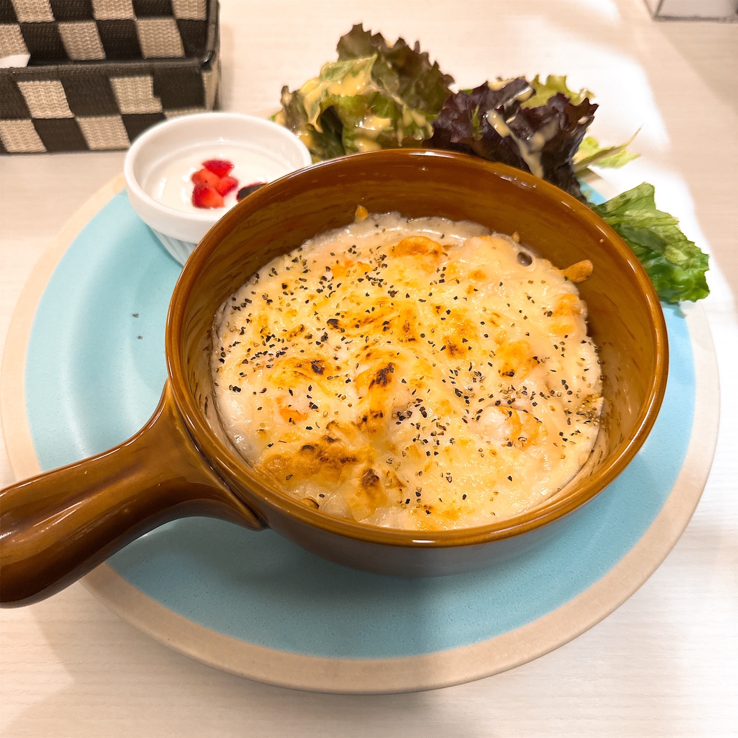 Cafe MOHRIの海老ドリアランチ