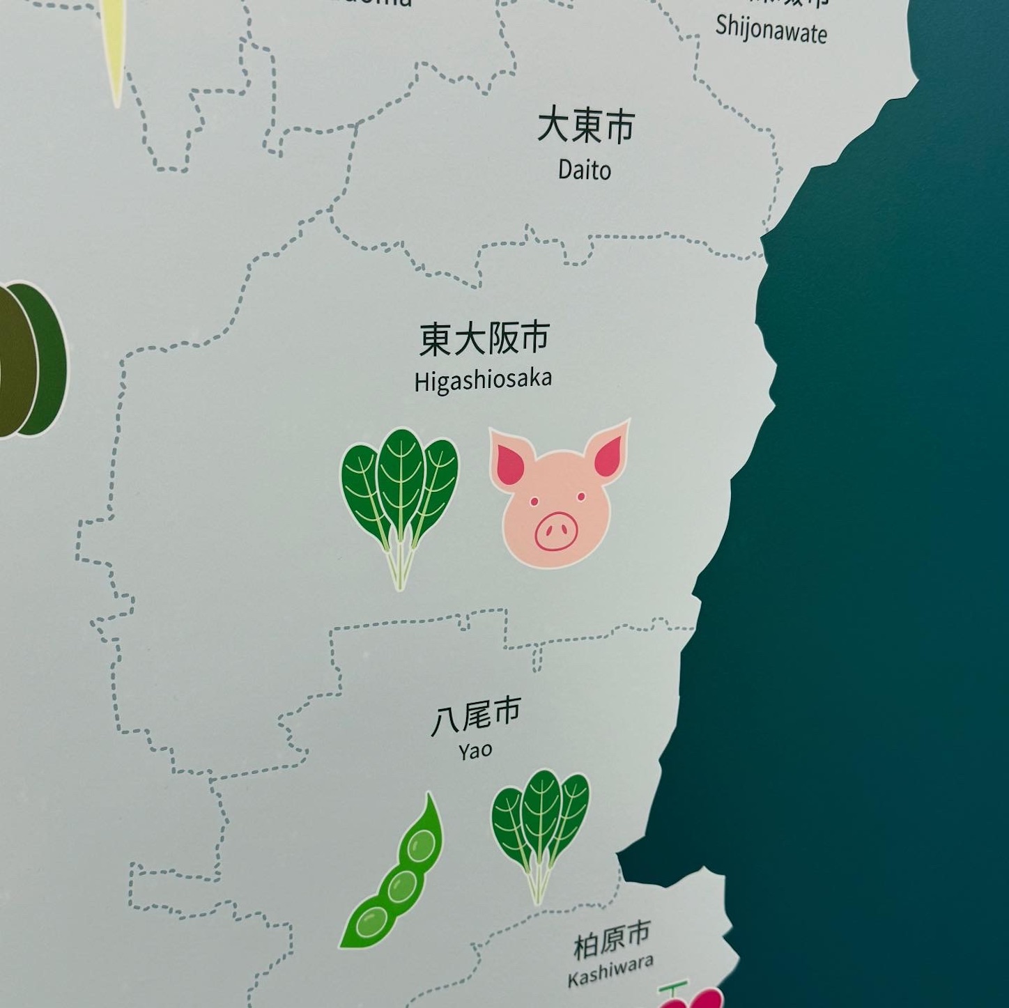 大阪産(もん)の展示その2 大阪産(もん)の展示その2
