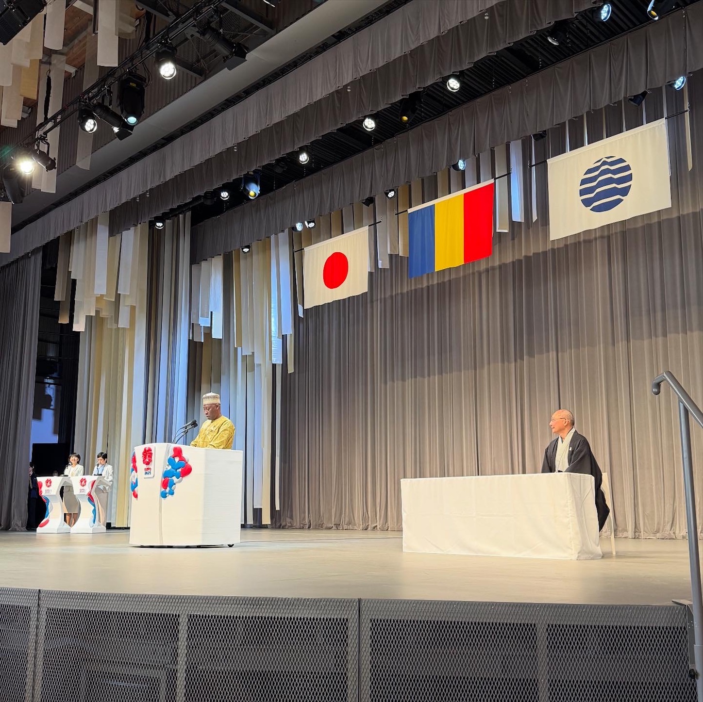 チャドのマハマト経済・社会・文化環境評議会議長の挨拶 チャドのマハマト経済・社会・文化環境評議会議長の挨拶