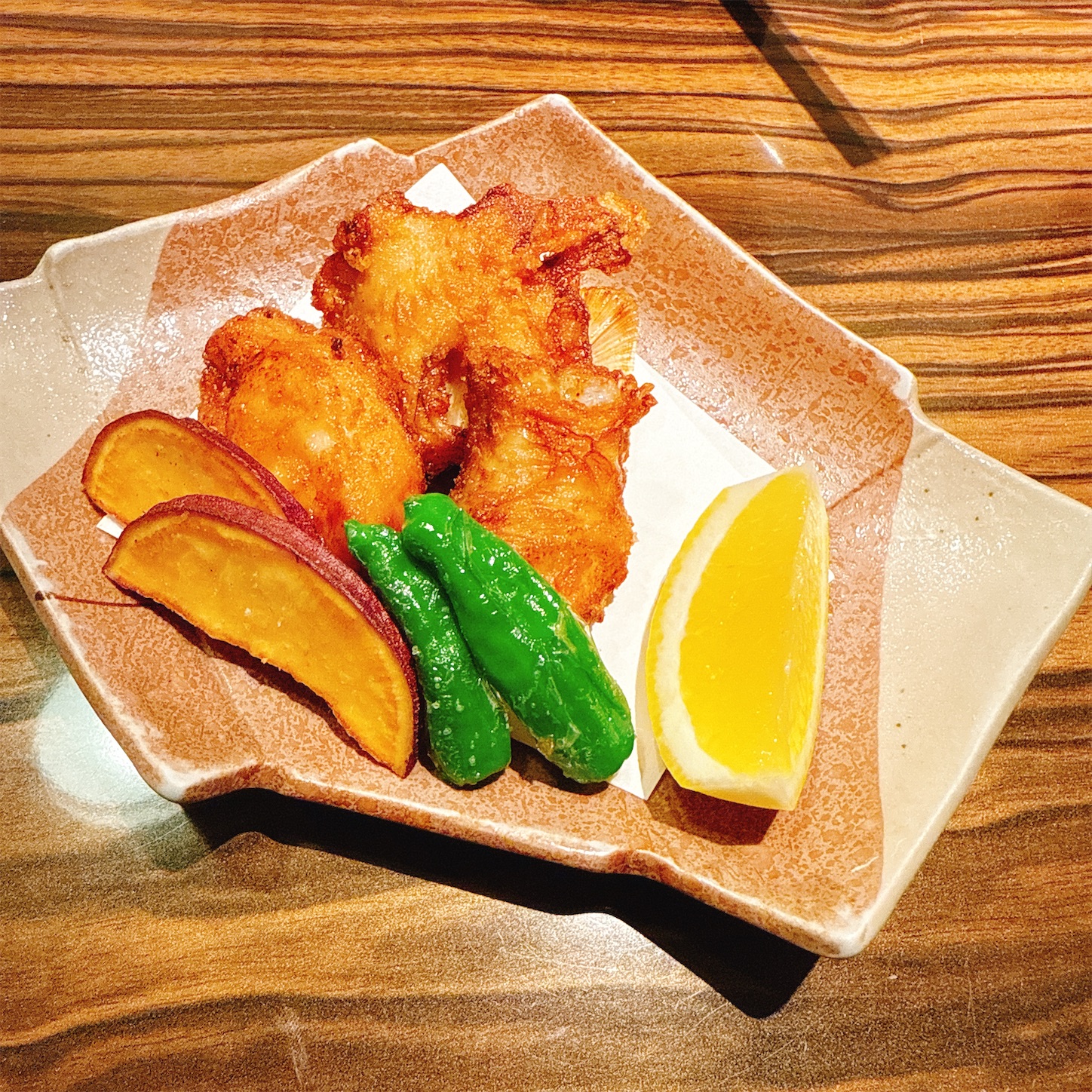 玄鰻コースのとらふぐの唐揚げ 玄鰻コースのとらふぐの唐揚げ