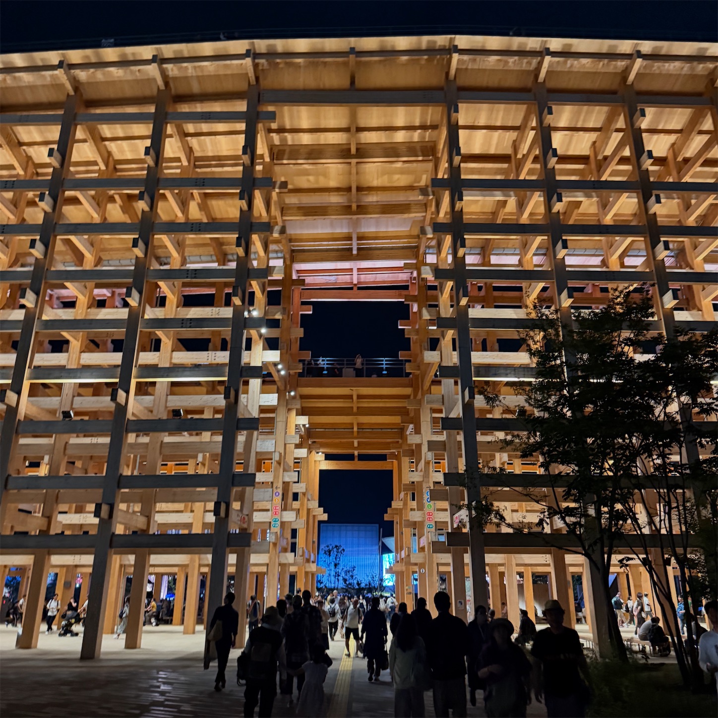 夜の大屋根リング