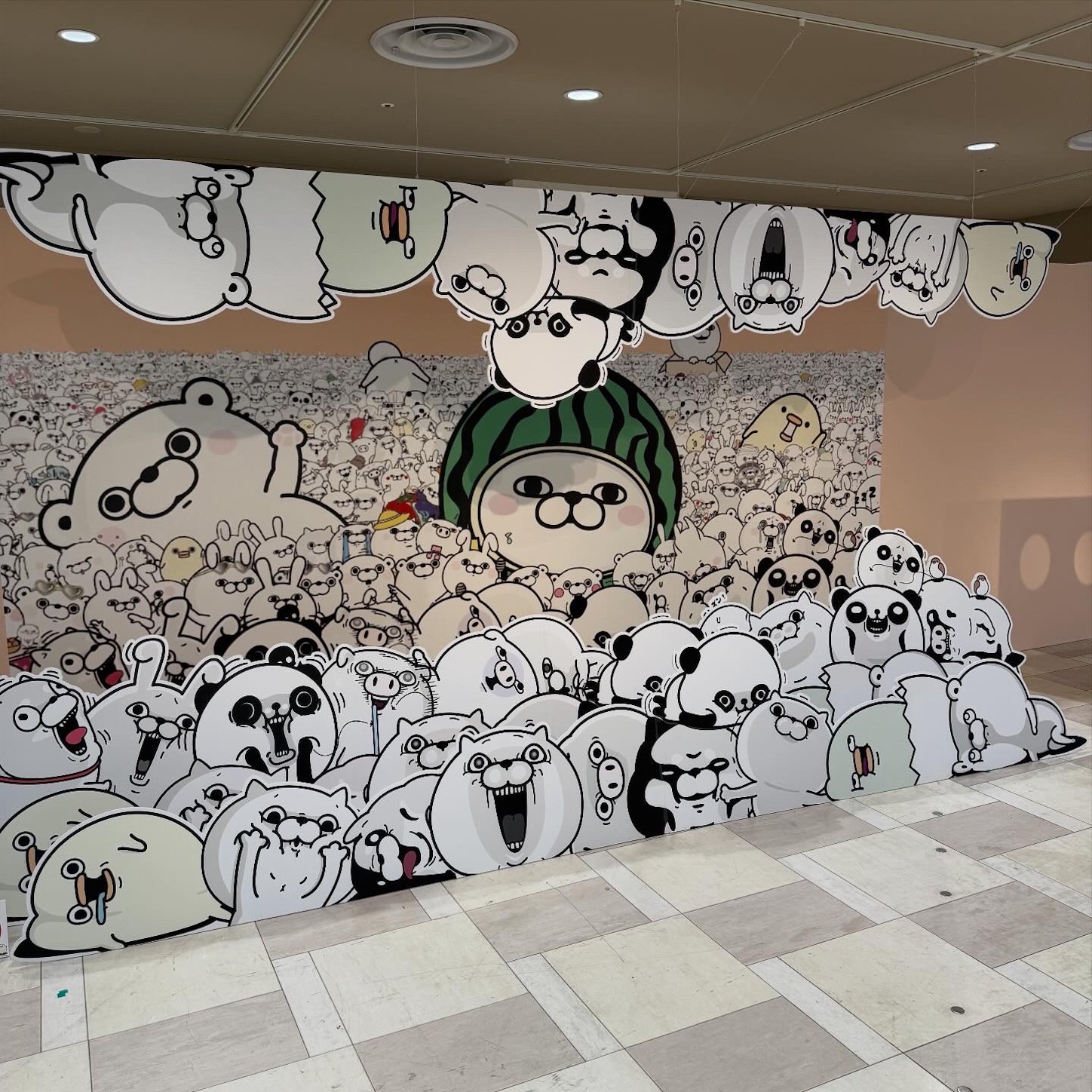 「大ヨッシースタンプ展」ギャラリー内の展示 「大ヨッシースタンプ展」ギャラリー内の展示