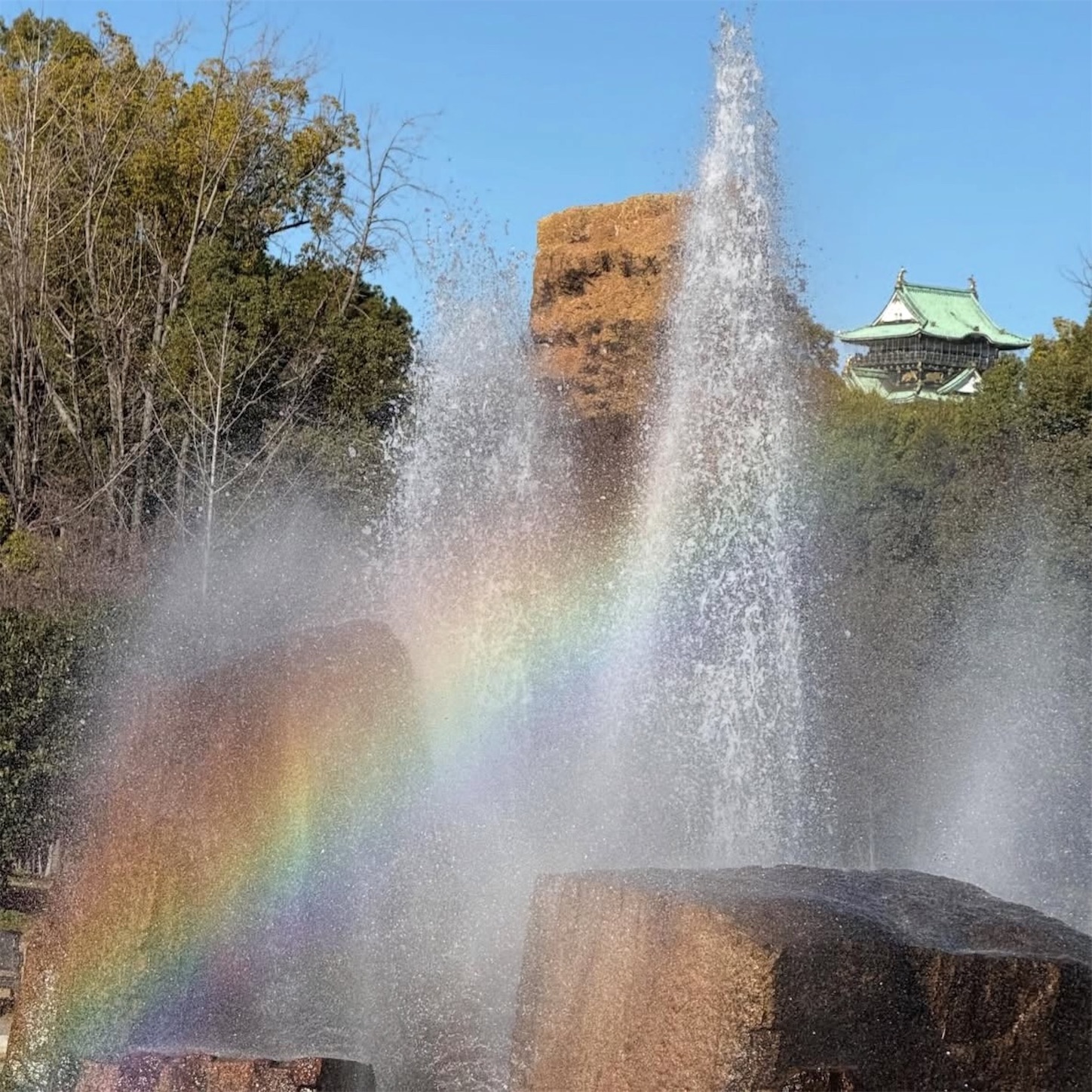 大阪城公園の噴水