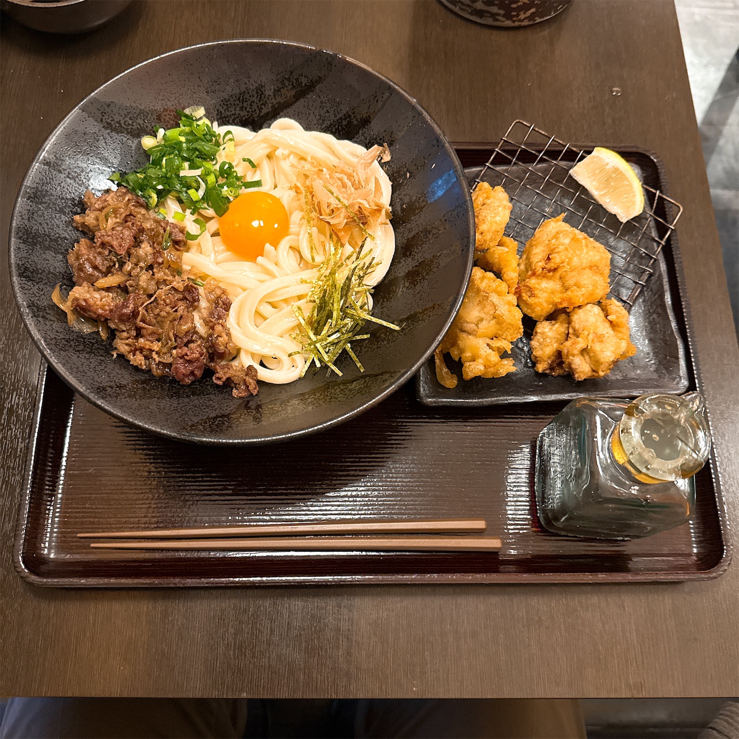 豊力の釜玉の鶏天肉玉 豊力の釜玉の鶏天肉玉