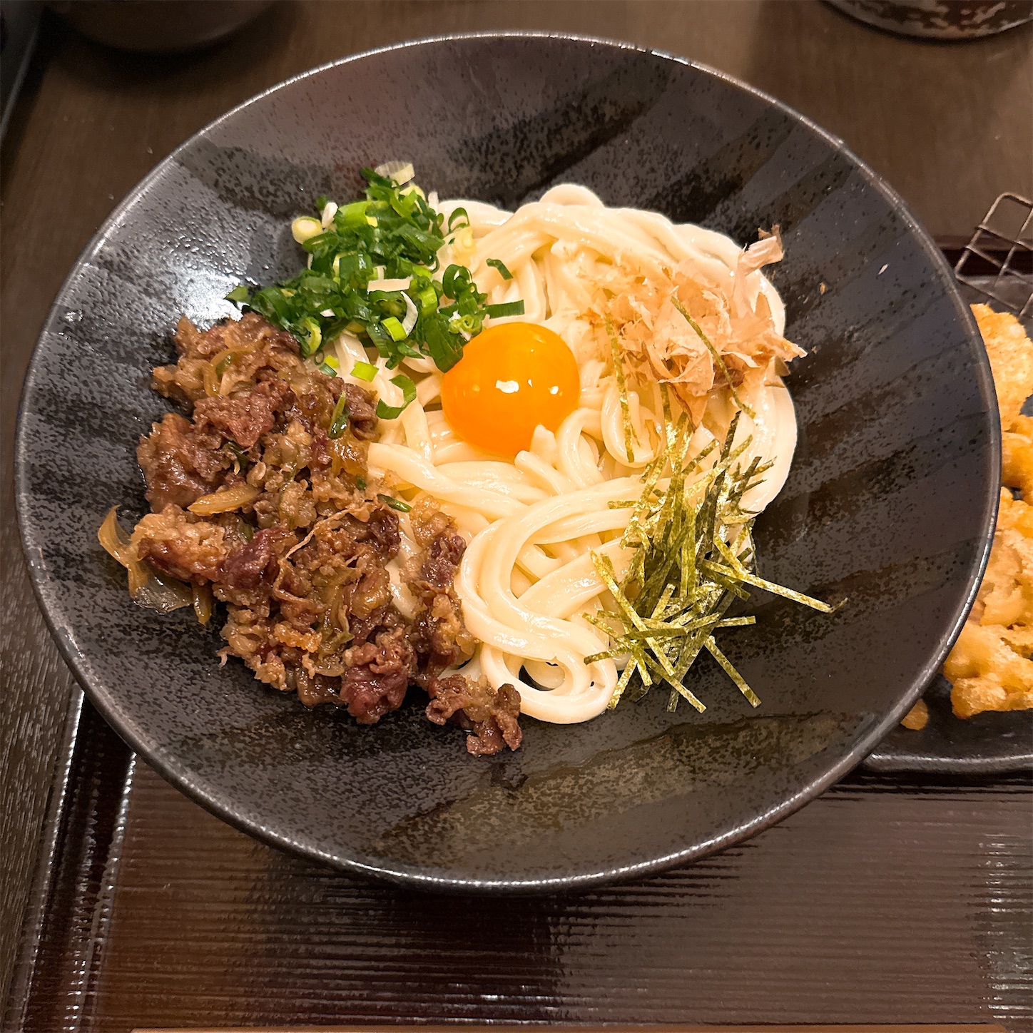 豊力の肉玉の釜玉うどん 豊力の肉玉の釜玉うどん