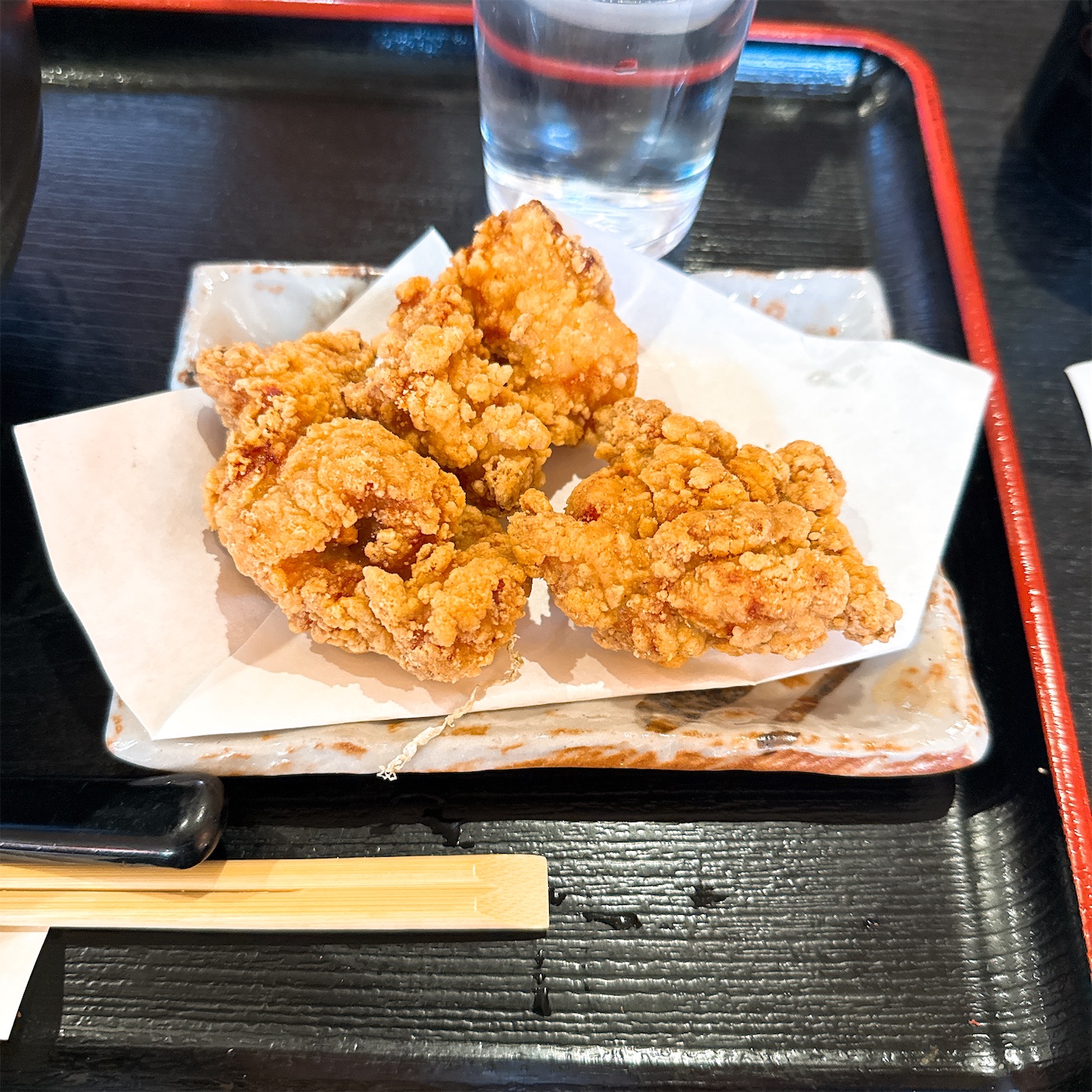 手打うどん三豊の鳥のから揚げ