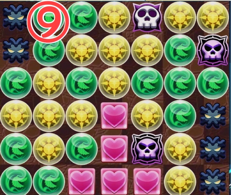 パズドラ パズドラ 76十字】十字4つ＋無効貫通の組み方紹介（76盤面