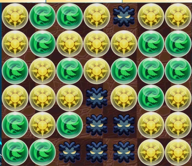 パズドラ 76十字】十字4つ＋無効貫通の組み方紹介（76盤面