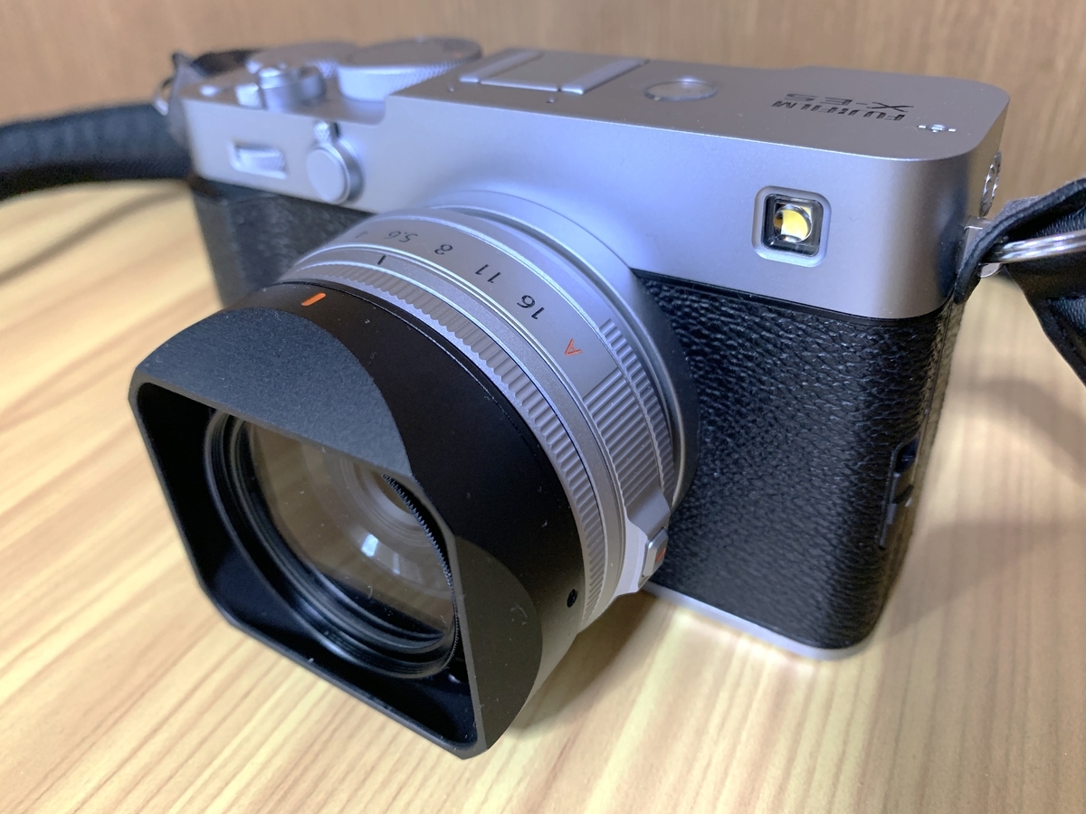 フジノンXF23mmF2.8RRWのフードをいろいろ検討