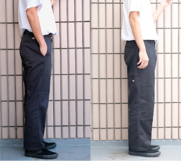 サイズ感比較】Dickies 874とダブルニーどう違う？ - 古着と写真日記 ...