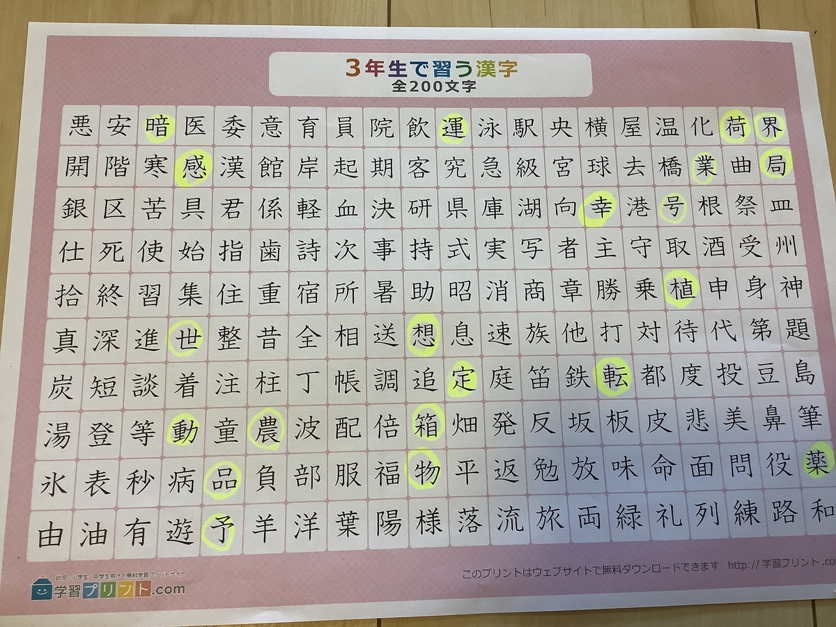小学校受験 忘れん坊ひまわりの記録簿