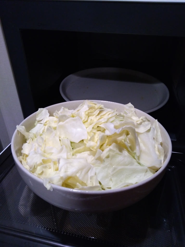 レンジに入れた後