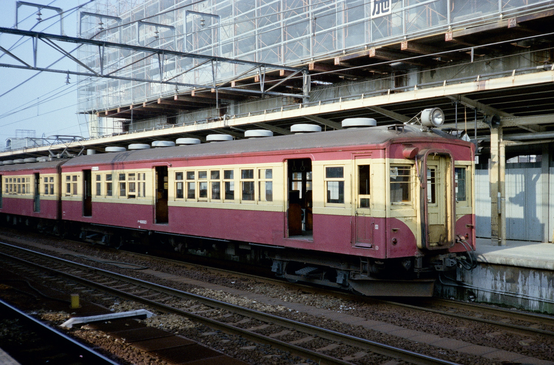 新潟国電第1陣 元クロハ59, クハ68021 (蔵出し画像) - 省型旧形国電の
