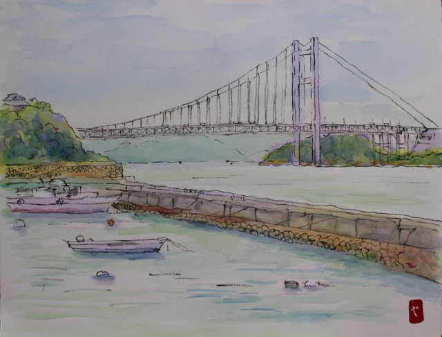 風景画「下津井の海」油彩画 SM 木製フレーム付き 瀬戸の風景 楽天市場】油彩画 F6号 広瀬和之 「地中海」 真筆 額入り 額装