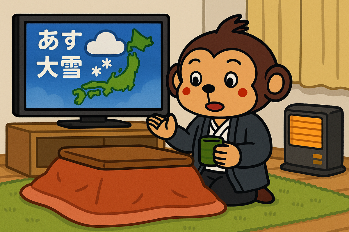 大雪のおそれがあります