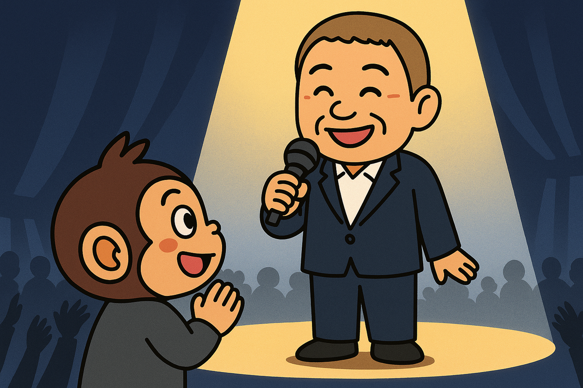 彼は私が尊敬してやまないコメディアンです。
