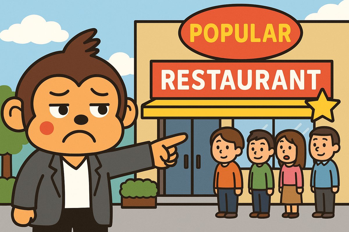 あのレストランは有名なわりには、あまりおいしくない。