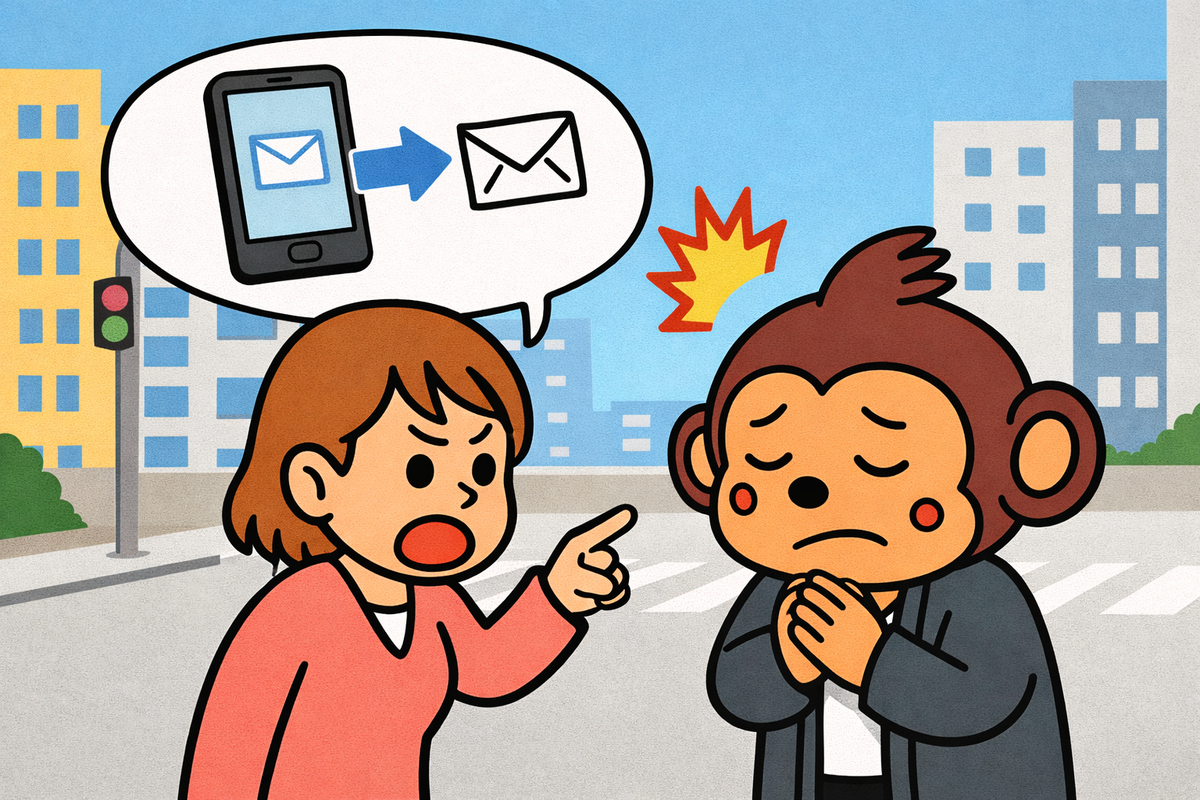 忙しくても、メールを送るくらいしてよ!